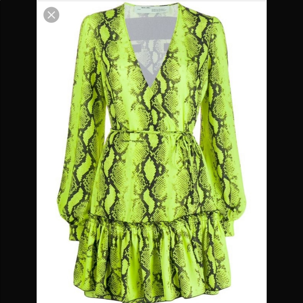 Off White neon dress (glow in the dark)